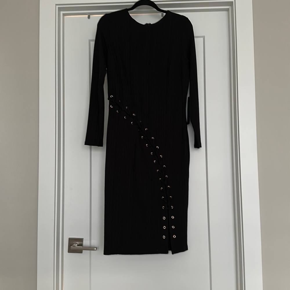 Rachel by Rachel Roy long sleeved black dress